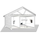 Nedis ANOR5G20WT Beltéri és kültéri antenna, 3G / 4G / 5G, 698 MHz -5000 MHz, Nyereség: 6 dB