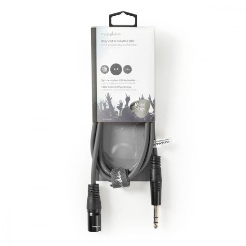 Nedis 6,3mm jack - XLR kábel | Szimmetrikus l 1,5 m
