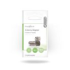 Nedis 90 fokos F adapter 90° -, F Dugó - F aljzat - 10db