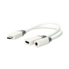 USB-C jack átalakító Adapter - Gyorstöltő csatlakozó - Aranyozott