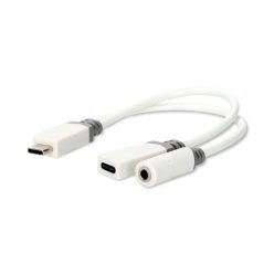   USB-C jack átalakító Adapter - Gyorstöltő csatlakozó - Aranyozott