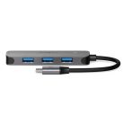 USB elosztó HUB - USB-C - 4x USB A -  USB 3.2 Gen 1