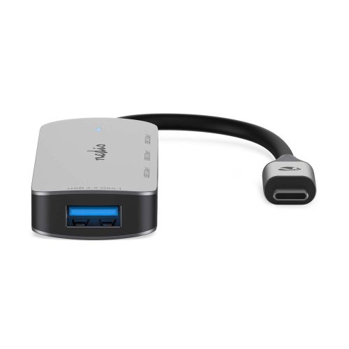 USB elosztó HUB - USB-C - 4x USB A -  USB 3.2 Gen 1