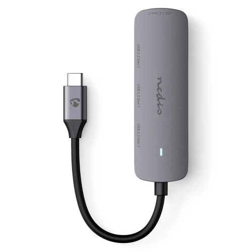 USB elosztó HUB - USB-C - 4x USB A -  USB 3.2 Gen 1