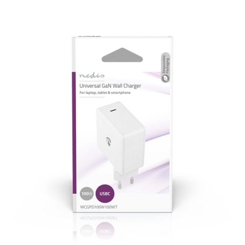 Nedis 100W USB-C gyorstöltő – GaN PD hálózati töltő