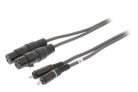 Nedis XLR - RCA kábel - 2x XLR aljzat - 2x RCA 1,5m