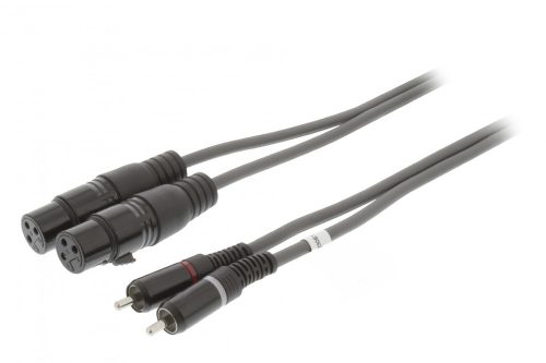 Nedis XLR - RCA kábel - 2x XLR aljzat - 2x RCA 1,5m