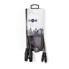 Nedis XLR - RCA kábel - 2x XLR aljzat - 2x RCA 1,5m