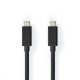 Nedis USB-C gyorstöltő kábel - 100 W - 20 Gbps - 1m