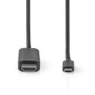 Nedis USB-C - HDMI kábel - USB 3.2 Gen 1 - 4K@60Hz - 2m