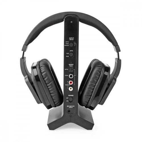 Nedis rádiófrekvenciás fejlhallgató - Optikai, Digitális Koax, Analóg bemenet