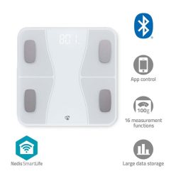 Nedis Bluetooth Okos Mérleg - max. 180kg - Android / IOS