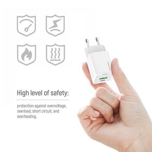 Colorway Type-C - USB-A Mini Hálózati Töltő - GaN - PD + USB QC4.0