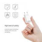 Colorway GaN Mini Hálózati USB-C Töltő Kábellel - Fehér