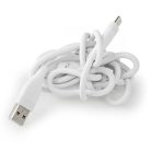Szilikon USB-C USB-A kábel - Gyorstöltés 15W - USB2.0 - 1.5m - Fehér