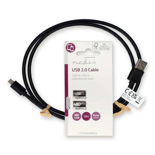 micro USB kábel - USB 2.0 - 10 W - 1 m