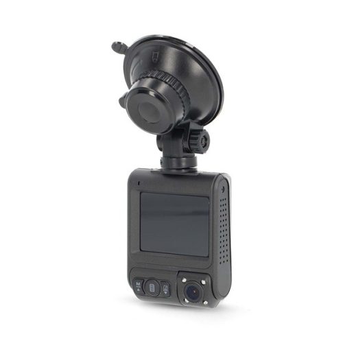 Nedis DCAM2024BK fedélzeti menetrögzítő kamera (dash cam), 4K@30fps, 12 MPixel, Wi-Fi, LCD, dupla kamera, GPS