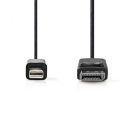 Nedis Mini DisplayPort - DisplayPort kábel - 4K@60Hz - UHD - DP1.2 - 2 m