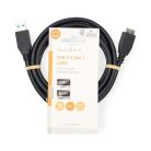 USB 3.2 Micro USB B / USB A kábel - 5 Gbps Superspeed - 2 m
