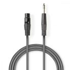 Nedis 6,3mm jack - XLR kábel - Szimmetrikus - 1,5 m