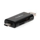 Nedis USB3.2 USB-C / USB-A Kártyaolvasó - USB2.0 - microSD HC XC / SD / SDHC / SDXC