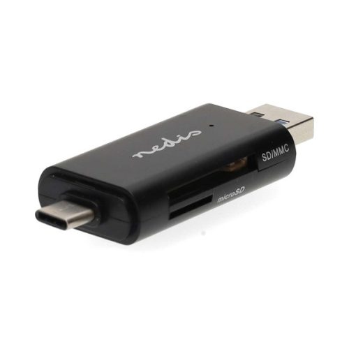 Nedis USB3.2 USB-C / USB-A Kártyaolvasó - USB2.0 - microSD HC XC / SD / SDHC / SDXC