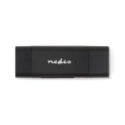 Nedis USB3.2 USB-C / USB-A Kártyaolvasó - USB2.0 - microSD HC XC / SD / SDHC / SDXC