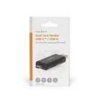 Nedis USB3.2 USB-C / USB-A Kártyaolvasó - USB2.0 - microSD HC XC / SD / SDHC / SDXC