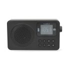 Nedis Akkumulátoros FM rádió - Bluetooth - AUX - Fejhallgató kimenet - Ébresztőóra
