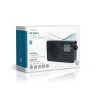 Nedis Akkumulátoros FM rádió - Bluetooth - AUX - Fejhallgató kimenet - Ébresztőóra