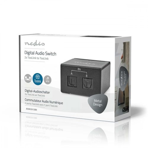 Aktív Toslink Optikai Switch - 2 Bemenet