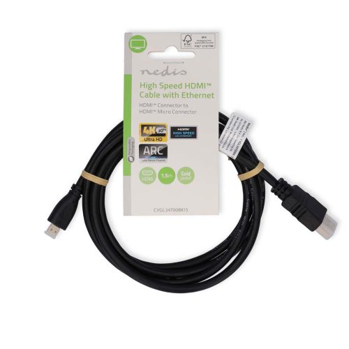 micro HDMI - HDMI kábel ARC - 4K@30Hz - 1.5 m
