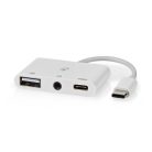Nedis USB-C Multiport Adapter - USB-C - USB-A - 3,5 mm jack audio