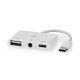 Nedis USB-C Multiport Adapter - USB-C - USB-A - 3,5 mm jack audio