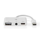 Nedis USB-C Multiport Adapter - USB-C - USB-A - 3,5 mm jack audio