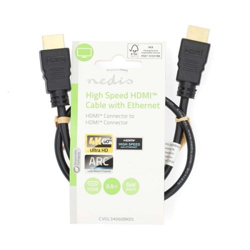 HDMI kábel 4k 60Hz UHD ARC 0.5m