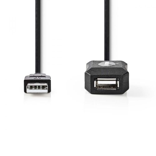 Aktív USB 2.0 Hosszabbító kábel | USB A Dugó / A Aljzat | 20 m