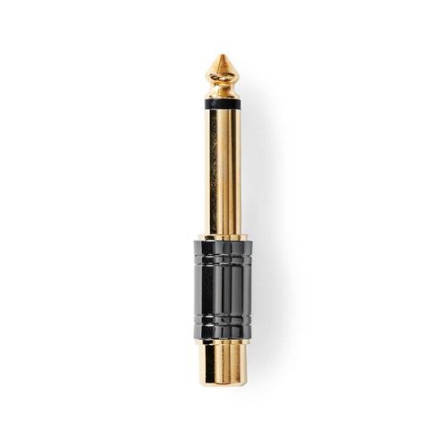 Nedis Aranyozott 6,3 mm mono jack - RCA adapter
