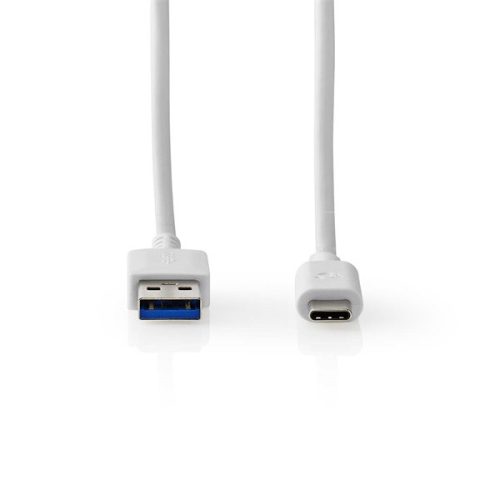 Nedis USB-A - USB-C Fehér kábel - USB 3.2 Gen 1 60W 5Gbps - 1m