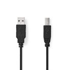 Nedis USB Nyomtató Kábel - AB Kábel - USB2.0 - 10W - 0,5m
