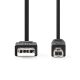 Nedis USB Nyomtató Kábel - AB Kábel - USB2.0 - 10W - 1m