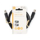 Nedis USB Nyomtató Kábel - AB Kábel - USB2.0 - 10W - 1m