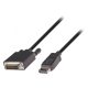 DisplayPort - DVI kábel 1.8m