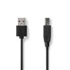 Nedis USB A-B kábel - Nyomtatókábel - 3m