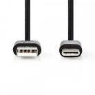 Nedis USB-C - USB 2.0 kábel - 5 W - 1 m