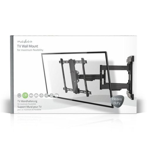 Nedis TVWM6551BK 37"- 80" LCD TV / monitor fali tartókonzol, maximum 70 kg, forgatható / dönthető, 6 forgáspont