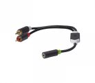 Nedis Aranyozott jack - RCA átalakító kábel | 3,5mm jack aljzat / 2x RCA dugó | 0,2 m 