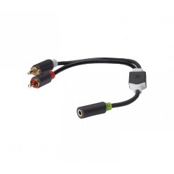  Nedis Aranyozott jack - RCA átalakító kábel | 3,5mm jack aljzat / 2x RCA dugó | 0,2 m 