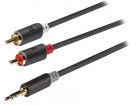 Nedis 0.5m jack–RCA kábel aranyozott csatlakozókkal