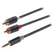 Nedis 0.5m jack–RCA kábel aranyozott csatlakozókkal